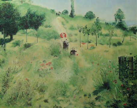 Pierre-Auguste Renoir - Sentiero che sale nell'erba alta d'estate