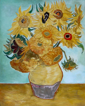 Vincent Van Gogh - Vaso con girasoli