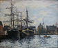 Claude Monet - The commerce dock, Le Havre