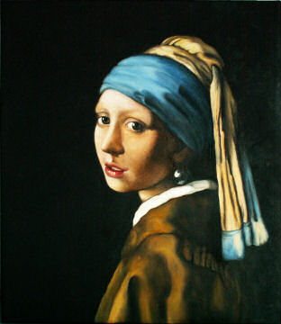 Johannes Vermeer - Girl with turban or Girl with pearl earring